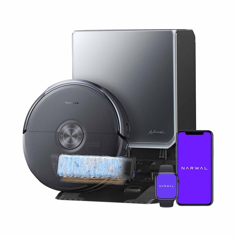 NARWAL Flow2 Robot Vacuum & Mop Black Finish Glass Top YJCC036-image 3