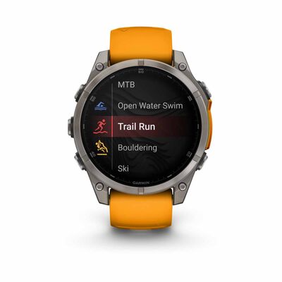 GARMIN Fenix 8 47mm Sapphire Amoled Edition, Graphite/orange GM-010-02904-19