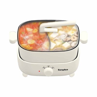 EUROPACE Yuan Yang Multi-cooker Hotpot (6.0l) 1800w - Ivory EMC5600D