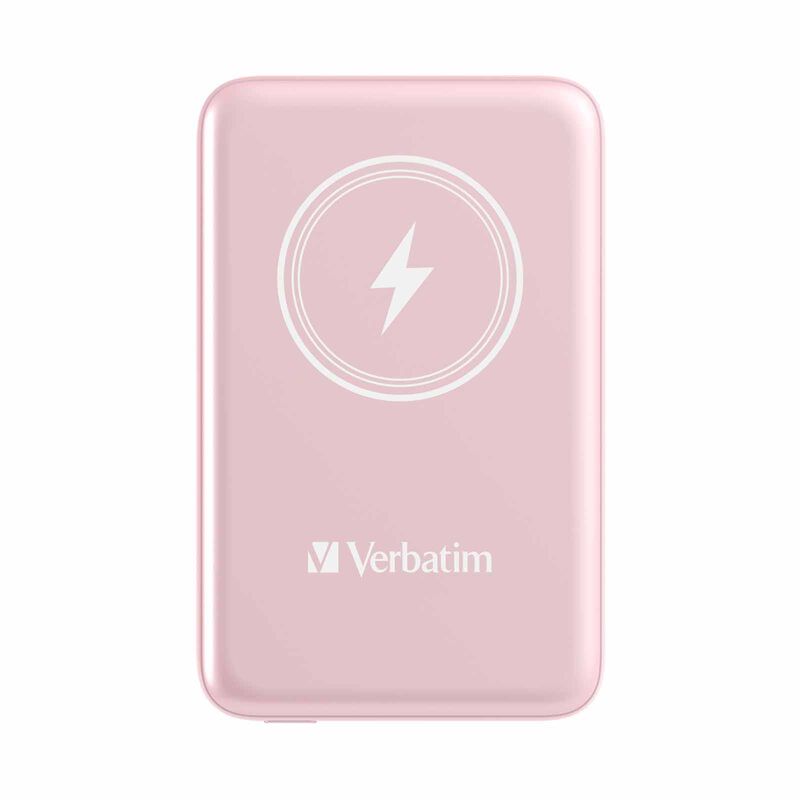 VERBATIM Power Pack Mcp-10bk 10000 Mah Pd 20w Mwc 15w - Pink VM32248-image 1