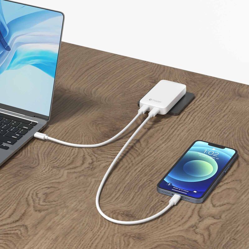 MAZER Prestigegan Pd65w 2c With Travel Plugs - White M-G65SLIM2C-WH-image 12