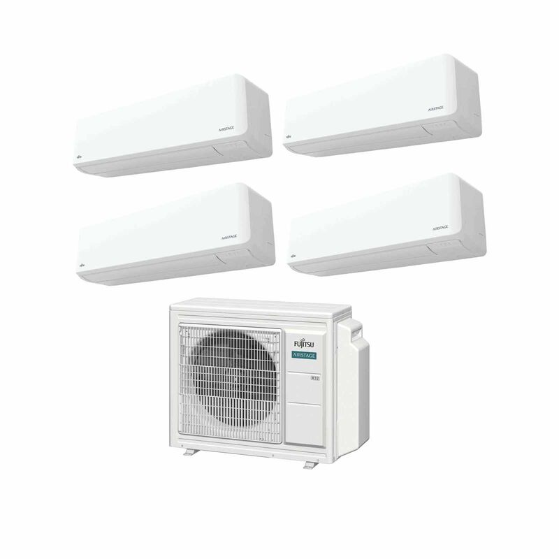 FUJITSU Fujitsu Airstage 30k Condenser System 4 (9000btu X 3, 24000btu X 1) AOAH30CBTA4 + ASAH09CMCA X 3/ASAH24CMTA-image 1
