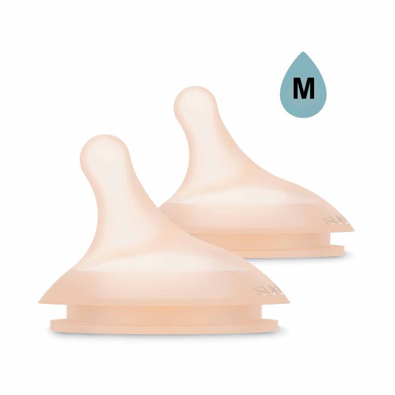 SUAVINEX Silicone Teat X 2 - Medium Flow 3m+ (online) ZERO ZERO-image 1