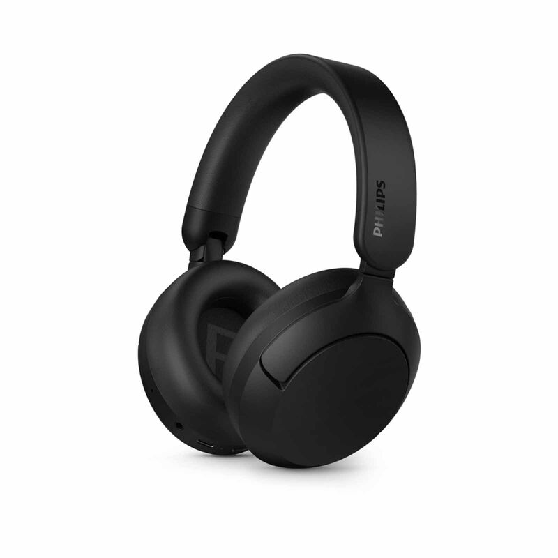 PHILIPS Wireless On-ear, 40mm Driver, Anc, Bt6.0, 70h, Hi-res Audio, Ipx4 Splash TAH6000BK/97-image 6