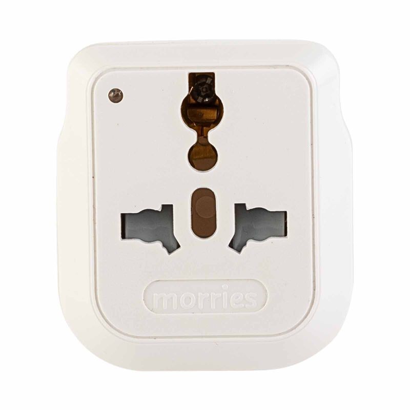 MORRIES Travel Adaptor With Neon Light MS-3106N-image 1