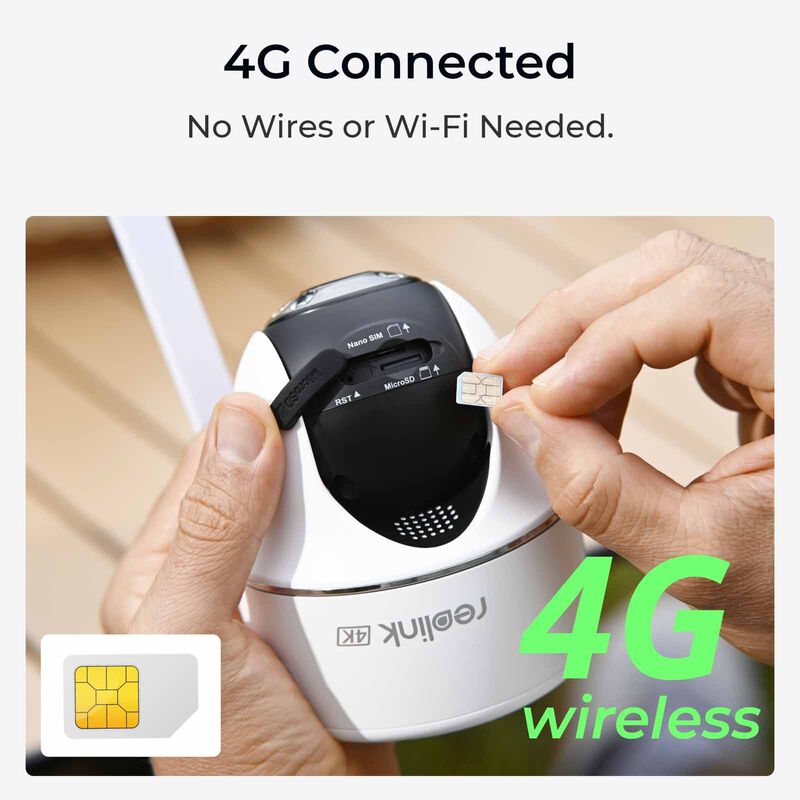 REOLINK Reolink Go Pt Ultra - 4k Cellular Security Camera Wireless Outdoor, No Wifi, 3g/4g Lte, Color Night B4GPT4K04-image 3