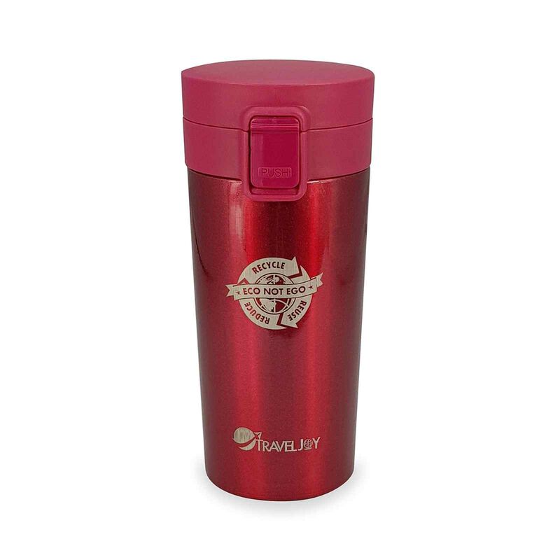 TRAVEL JOY Eco Insulated Mug (380ml) Pearl Pink TJECOMUG-PPK-image 1