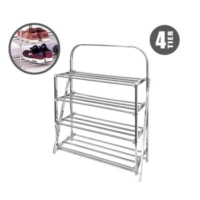 HOUZE 4-tier S/steel Shoe Rack L56 X W21 X H75.2 Cm DY-8184