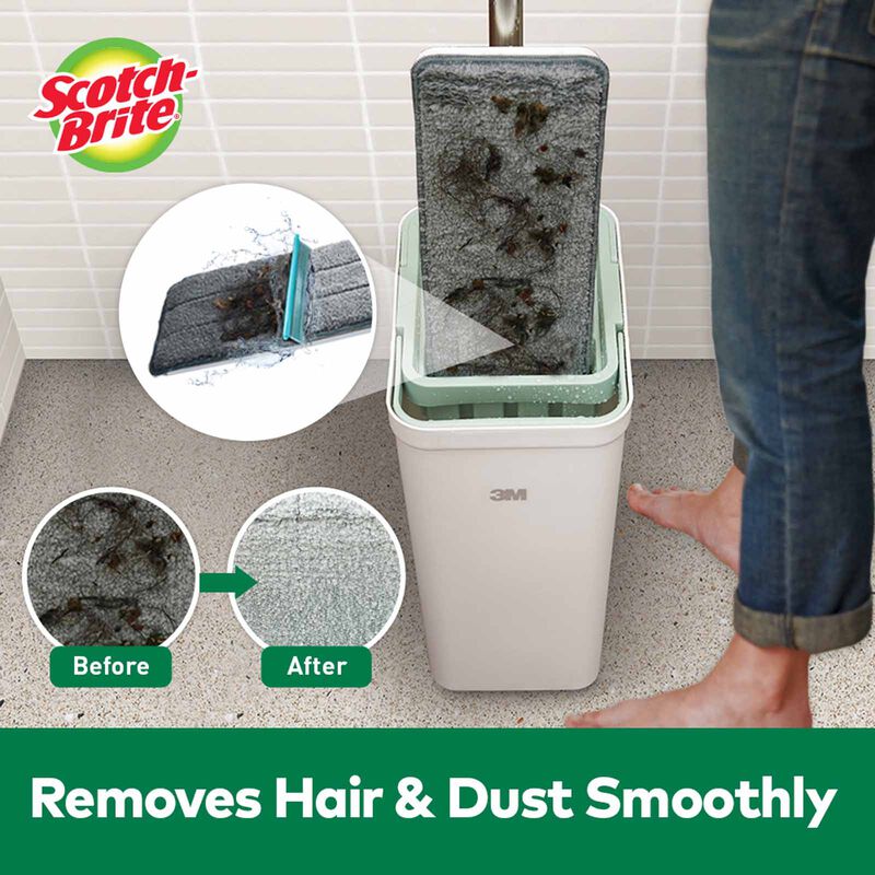 3M SCOTCHB Scotch-brite Hands-free Compact Mop Hfb002 HFB002-image 3