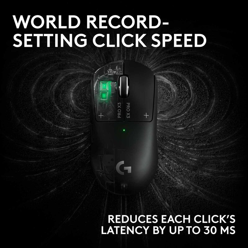 LOGITECH G Pro X3 Superstrike Gaming Mouse Midnight Black 910-007880-image 11