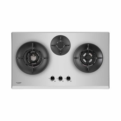 FUJIOH 86cm 3 Burners Gas Hob (tg) - Stainless Steel (exclude Installation) FH-GS7030 SVSS TG