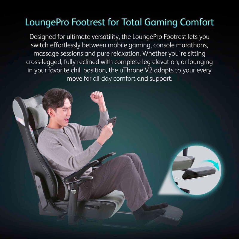 OSIM Uthrone V2 Gaming Massage Chair - Stash Blue OS-8243-BL-image 8