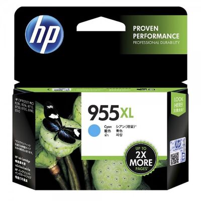 HP 955xl Cyan Ink Cartridge L0S63AA