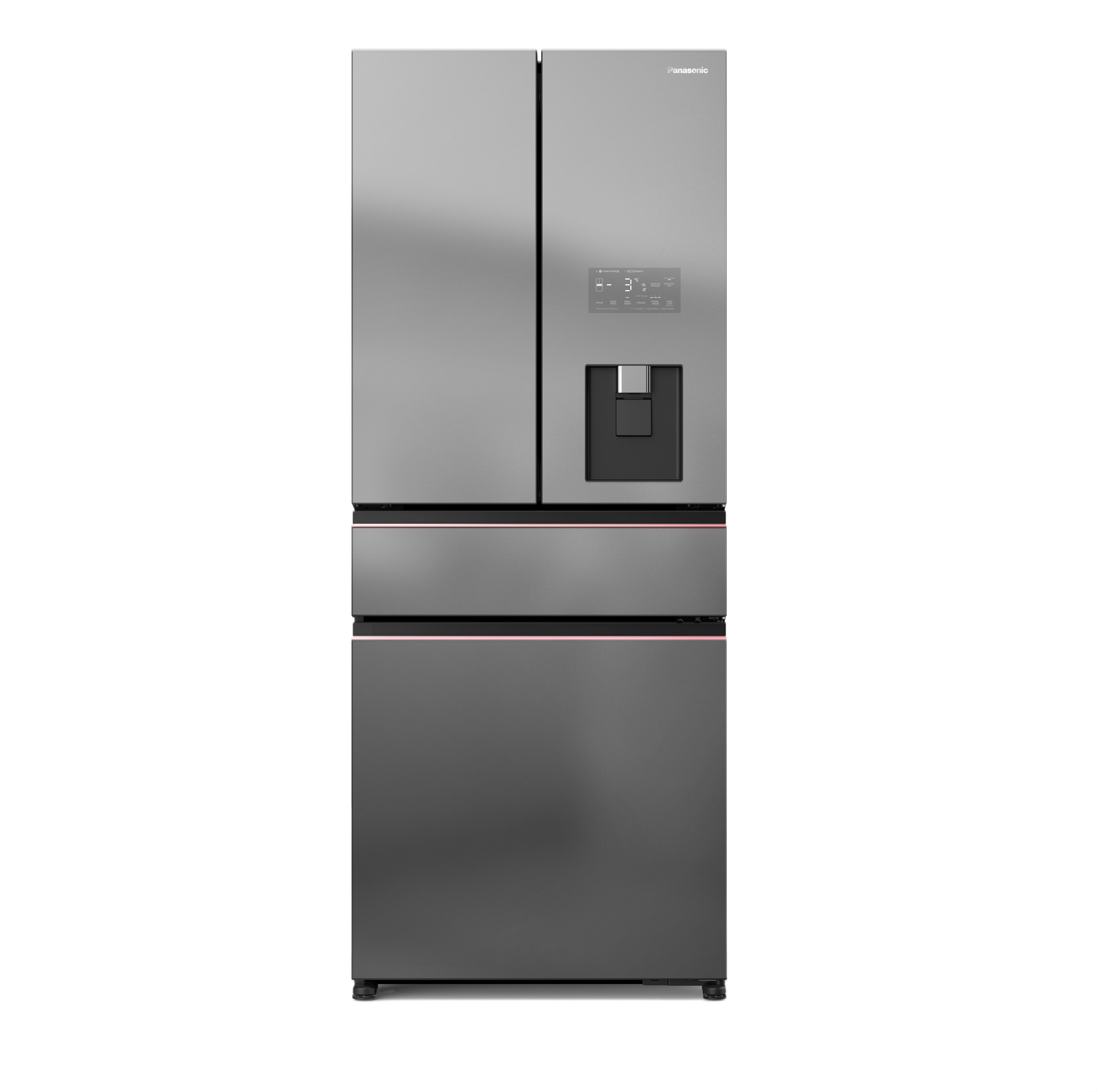 Shop PANASONIC 4 Dr Fridge (583l) - Titanium NR-YW590YHHS in Singapore