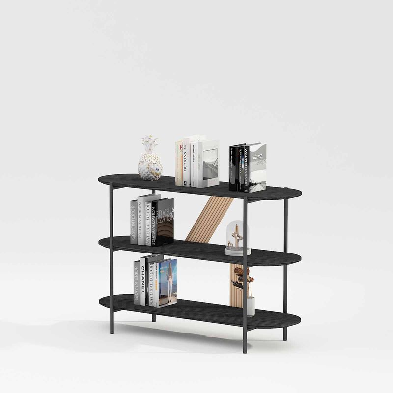 MUZE Display Shelves (low) - Natural+black DOMI-image 2