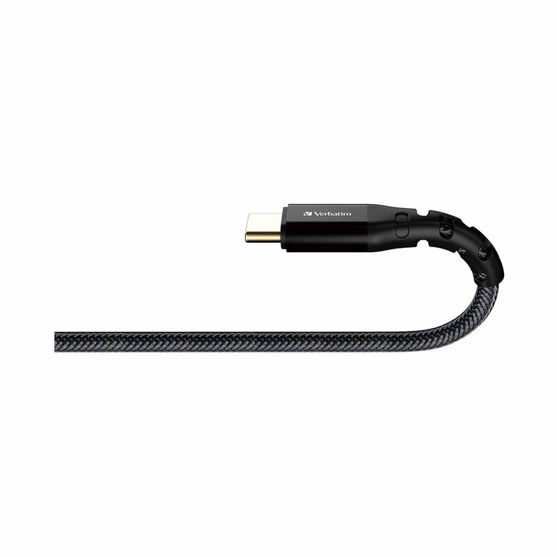 VERBATIM 120cm Touch Max Pd 3.1 240w Usb 2.0 C To C Kelvar Cable VM66820-image 4
