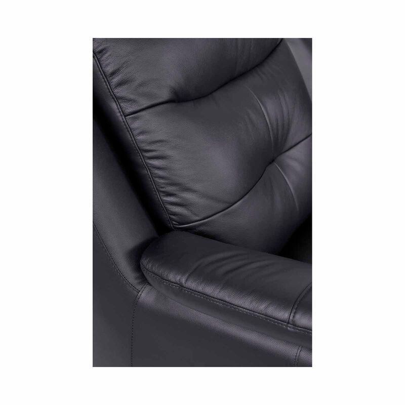 SOLOTTI 3+2 Seater (hl) Black Half Leather LIVIA-image 3