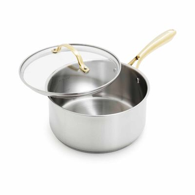 GREENPAN Swift 20cm Stainless Steel Covered Saucepan GPST084827