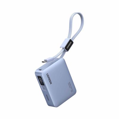 UGREEN 10000mah 33w Pd Fast Charging Power Bank With Built-in Cable 75173B