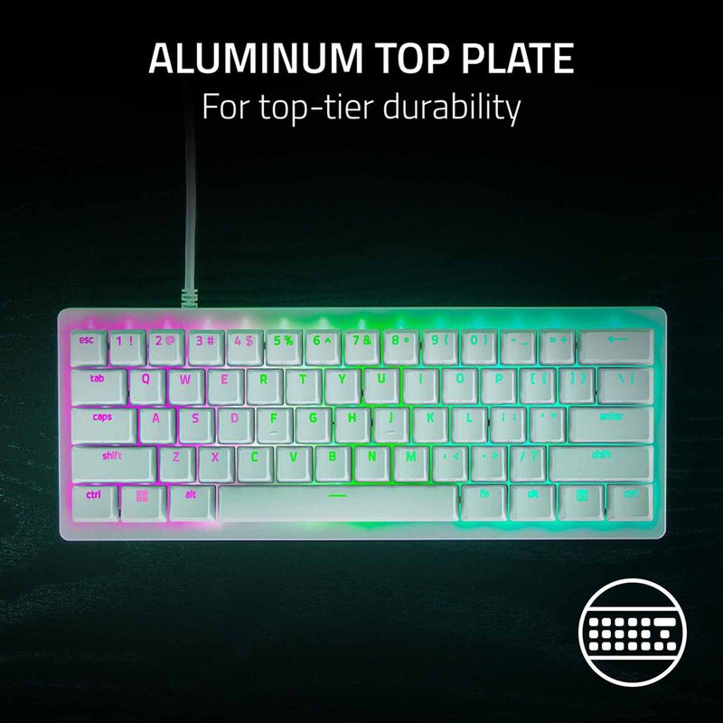 RAZER Huntsman V3 Pro Mini - 60% Analog Optical Esports Keyboard - White Edition RZ03-04991700-R3M1-image 2