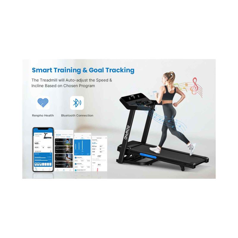 RENPHO Smart Treadmill - Grey R-Q004-BK-image 3