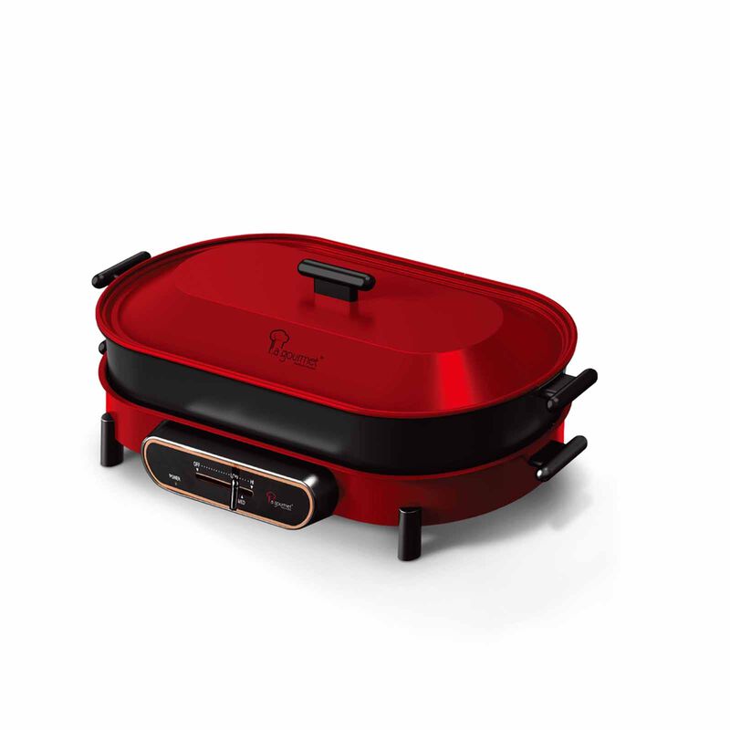 LA GOURMET Flame Multi Electric Cooker - Red LGELFE409768-image 1