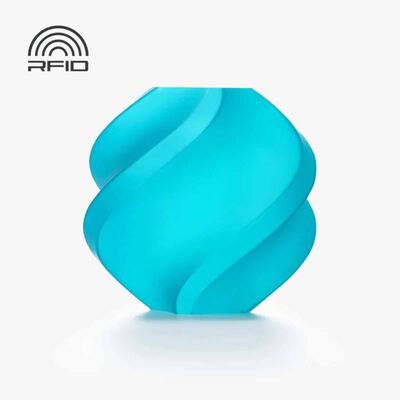 BAMBU LAB Filament Pla Translucent - Teal - With Reusable Spool BAM-A17-B2-1.75-1000-SPL