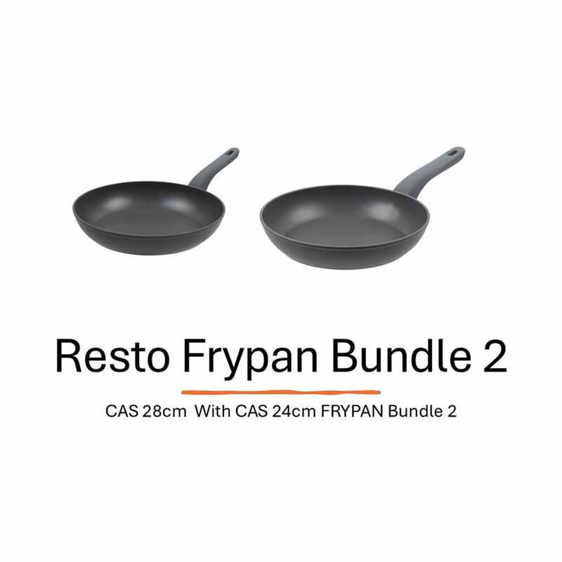 RESTO Cas 28cm + Cas 24cm Frypan Bundle Set 2 93195+93193-image 1