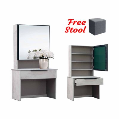 SMARTBOX Dresser Table (solid Plywood) AMORY GREY