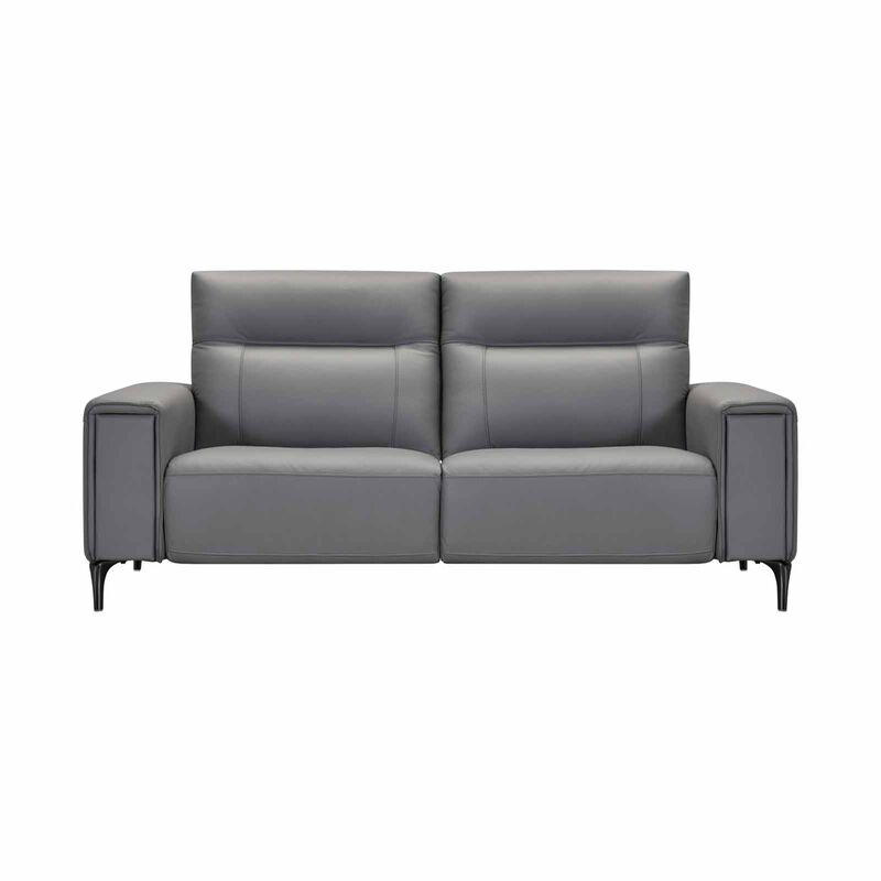 MUZE 3rr-e Seater (fl)w Storage C10 Grey Full Leather Sofa VANNA-image 1