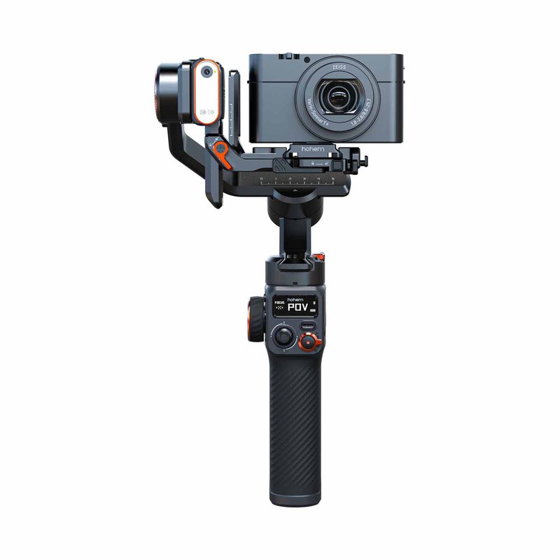 HOHEM Isteady Mt2 Camera Gimbal W/ Magnetic Fill Light & Ai Tracking Module HT-ISTEADY MT2 KIT-image 3