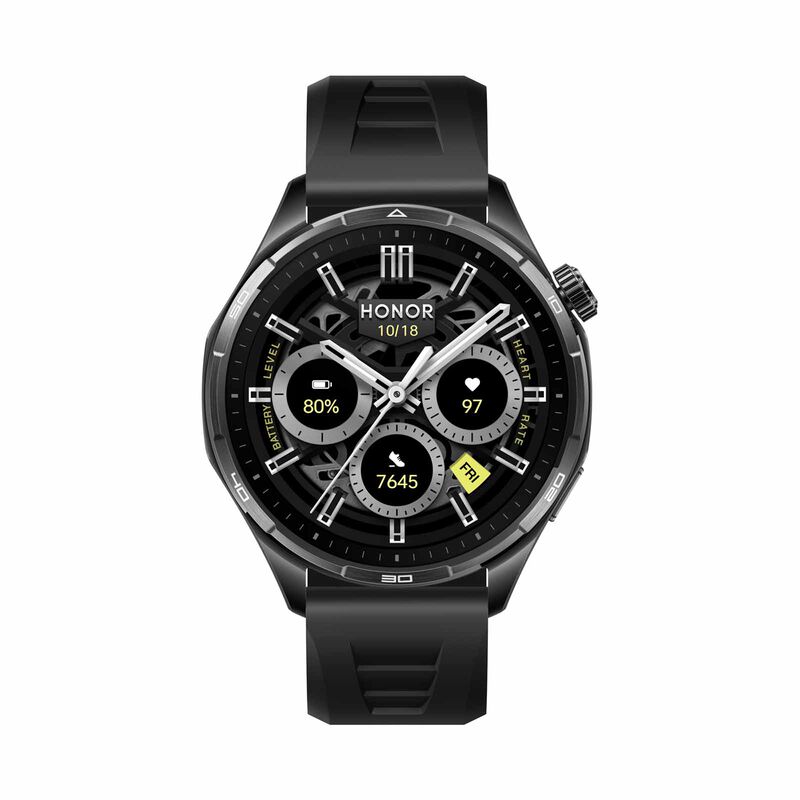 HONOR Watch 6 Std Bt 32mb+4gb Global Ver (shadow Black With Black Fluoroelastomer Strap) ROM-B09-image 1