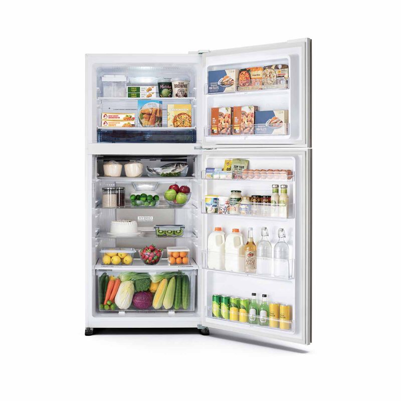 SHARP 2 Door Top Mount Fridge - Matte White (523l) SJ-PG51A-W-image 4