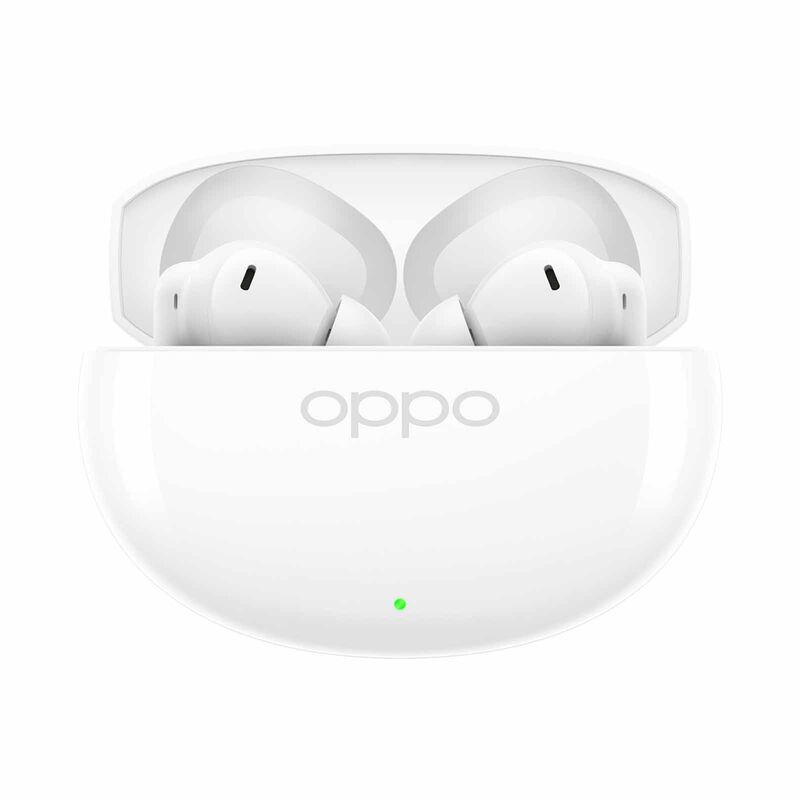 OPPO True Wireless Noise Cancelling Earbuds - Glossy White ENCO AIR5-image 1