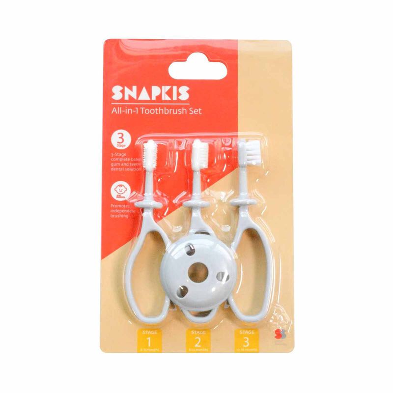 SNAPKIS ALL-IN-1 TOOTHBRUSH SET-image 1