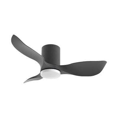 EUROPACE 41 In Dc Motor Ceiling Fan (hugger) With Light - Black ECF41H - BLBL