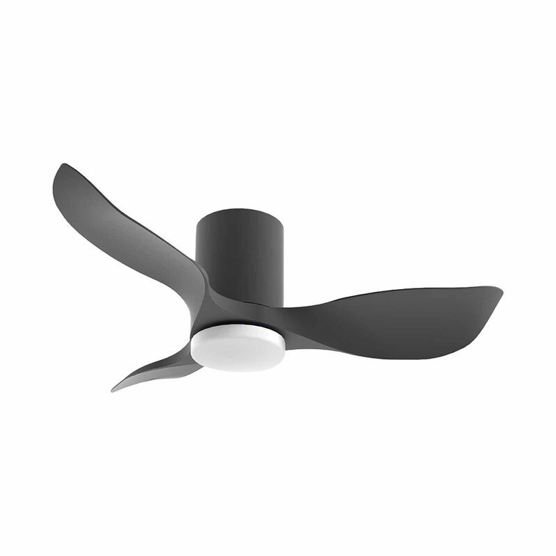 EUROPACE 41 In Dc Motor Ceiling Fan (hugger) With Light - Black ECF41H - BLBL-image 1