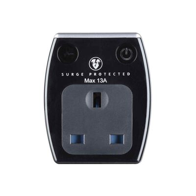MASTERPLUG Surge Adaptor , Fast Charge Usb A & C Black SRGAUAC22PB