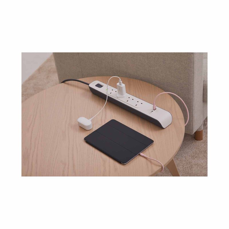 BELKIN 4 Outlets 2m Surge Protection Strip With 2 Usb Ports BSV401SA2M-image 3
