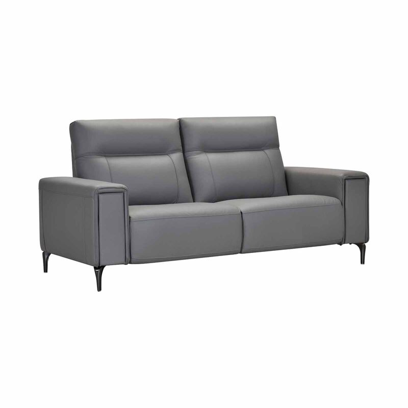 MUZE 3rr-e Seater (fl)w Storage C10 Grey Full Leather Sofa VANNA-image 4