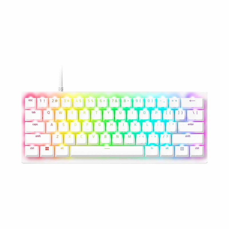 RAZER Huntsman V3 Pro Mini - 60% Analog Optical Esports Keyboard - White Edition RZ03-04991700-R3M1-image 1