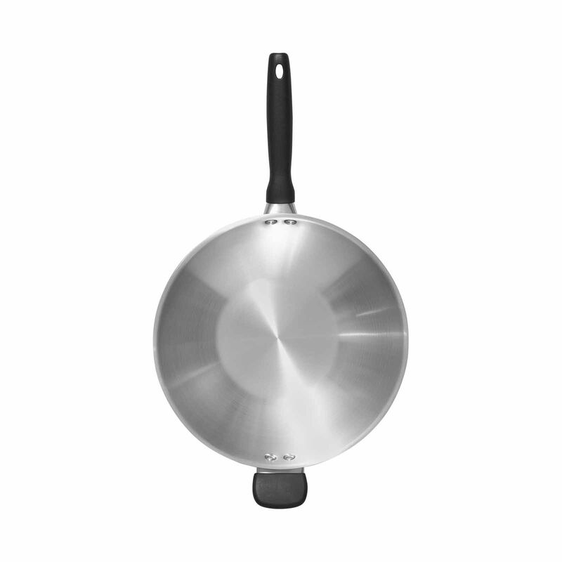MEYER Luna Stainless Steel 30cm/12'' Open Stirfry With Helper Handle 71806-image 5