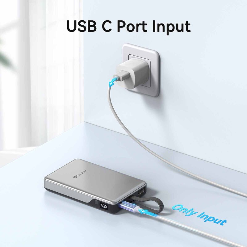 MAZER Powercharge Link 10000mah Pd35w With Built-in C-cable Powerbank - Blackgrey M-PC35L10V3-BG-image 3