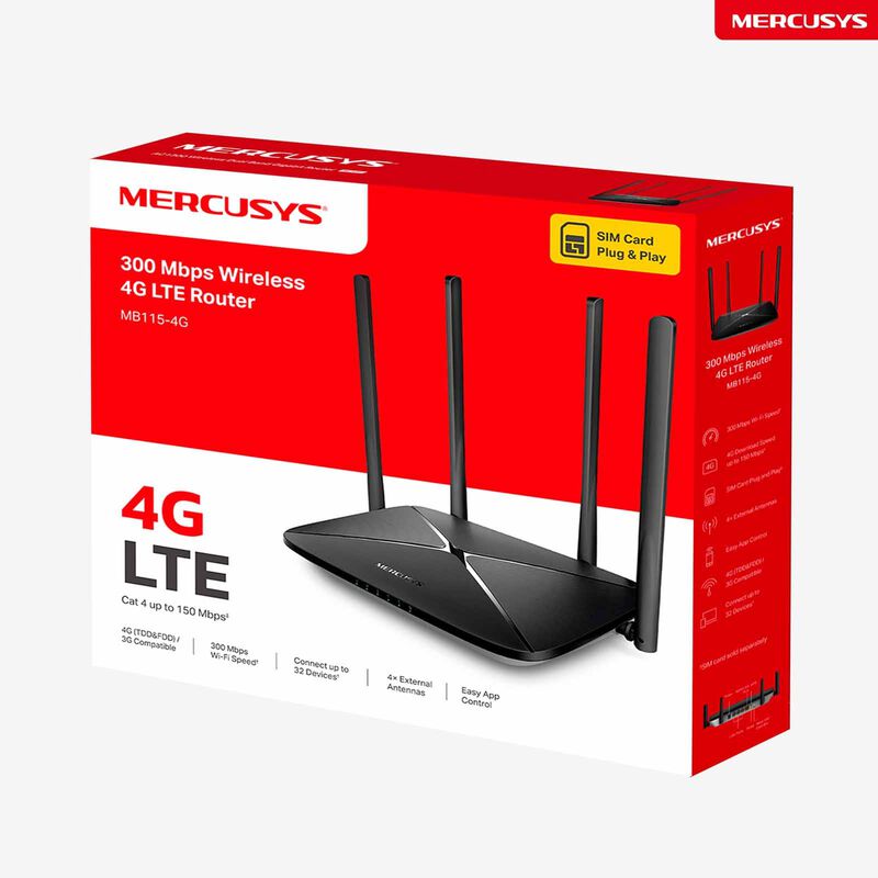 TP LINK 300 Mbps Wireless N 4g Lte Router MERCUSYS MB115-4G-image 10
