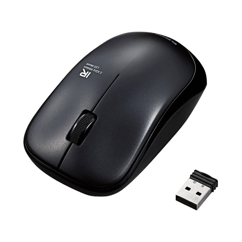 ELECOM Wireless Mouse Enelo Black Ir 3 Button Power Saving M-IR07DRBK-image 2