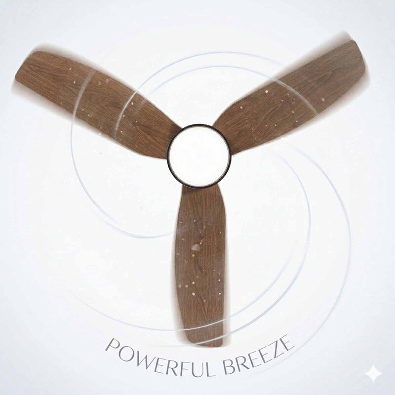 GLOXON 45 In Ceiling Fan With Light -black/wood CF3201 LR BLACK/WOOD-image 4