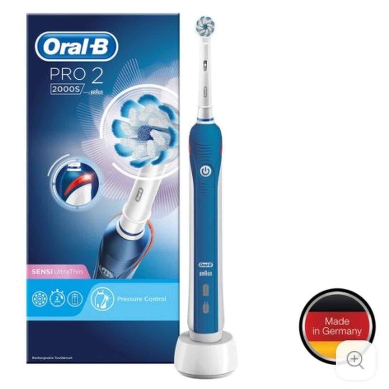 ORAL-B Pro 2000 Rechargeable Toothbrush D 501.513.2 BLUE (2000)-image 1