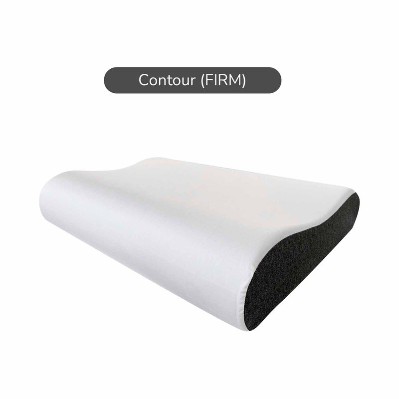 INTERO Charcoal-infused Memory Foam Pillow - Firm-contour - Oe VISCO-AIR PREMIUM-image 2