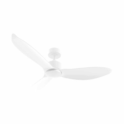 EUROPACE 46 In Dc Motor Ceiling Fan (down Rod) With Light - White ECF46R - WHWH