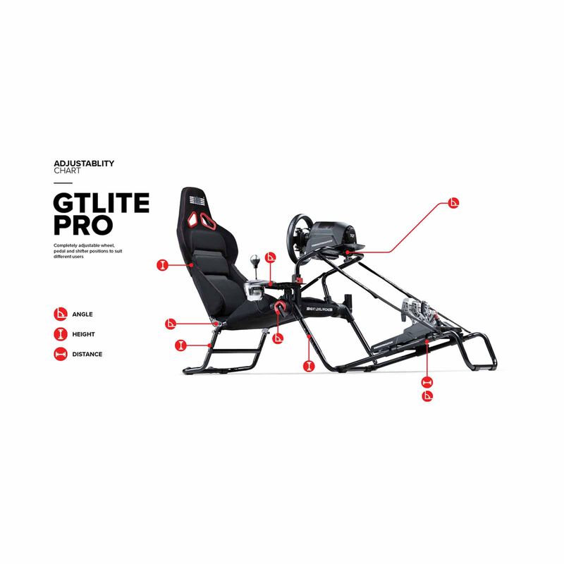 NEXTLVLRAC Nlr Gt Lite Pro Folding Cockpit - Black NLR-S031-image 2
